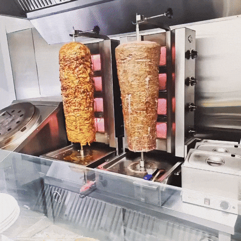 Fresh pizza being prepared