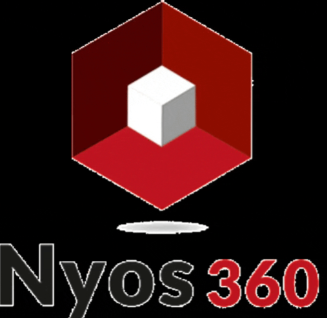 nyos360 giphyupload logo 3d 360 GIF