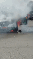Beirut Taxi Driver Burns Car After Being Fined for Breaking Coronavirus Rules