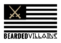 Flag Beard Sticker by BEARDED VILLAINS