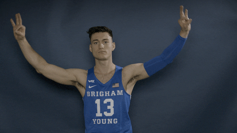Byu Basketball Gocougs GIF by BYU Cougars