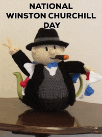 Winston Churchill GIF by TeaCosyFolk