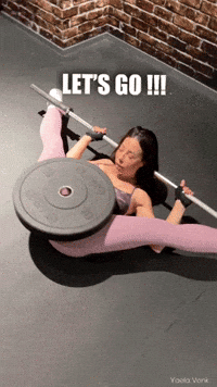 Yaelavonk workout gym lets go energy GIF