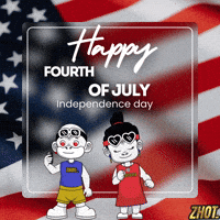 July 4 Star Eyes GIF by Zhotcita