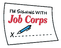 Paper Pen Sticker by Job Corps