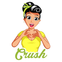 crush love Sticker by GUARANY IND. COM. LTD