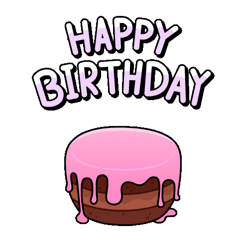 Happy Birthday Cat Sticker by Mikitti