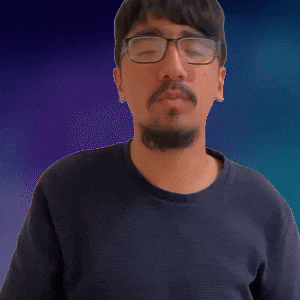 Hoping, hands together