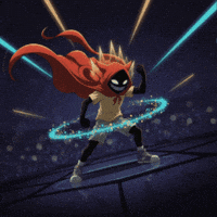 Red Cape Champion GIF by G*BOY