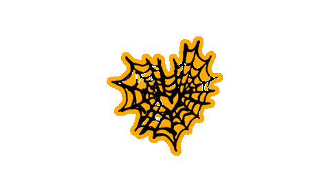 Spider Web Heart Sticker by Thriller Records