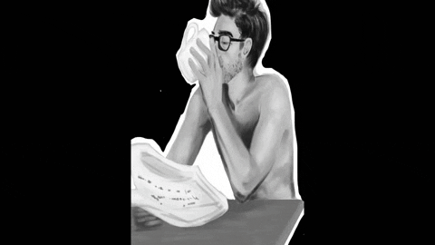 Glittersandgraphite giphygifmaker coffee digitalart but first coffee GIF