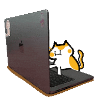 Work Laptop Sticker by Poku Meow