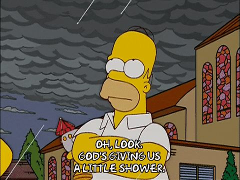 Raining Lisa Simpson GIF by The Simpsons