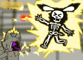dangerzonee cartoon shocked shock bunny GIF