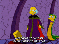 bart simpson snake GIF