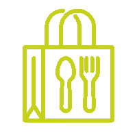 eat_marketing food packaging takeaway packagingdesign Sticker