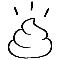 Poop Sticker by Psychrome