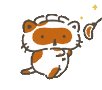 Happy ねこ Sticker