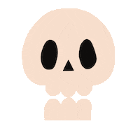Halloween Skull Sticker