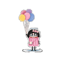 Hoorydraw birthday ballon عيد ميلاد يوم ميلاد Sticker