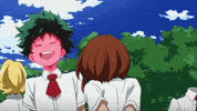 blushing boku no hero academia GIF by mannyjammy