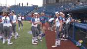University Of Kansas Softball GIF by Kansas Athletics
