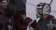 ice hockey hug GIF by NHL