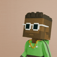 Meebits love art 3d animated GIF