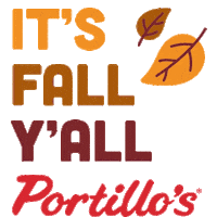 Fall Autumn Sticker by Portillo's Hot Dogs