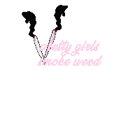 shannondresdale girls pretty smoke weed Sticker