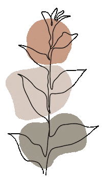 Plant Line Art Sticker