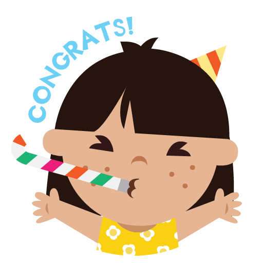 kumonsg giphyupload motivation congrats congratulation Sticker