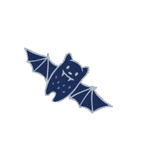 Halloween Bat Sticker by Bellabu Bear
