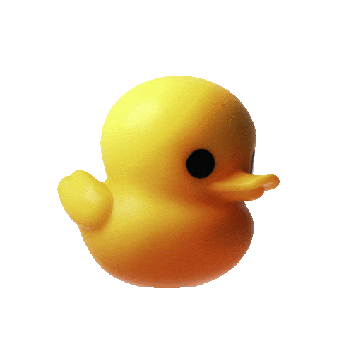 3D Duck Sticker by GitHub