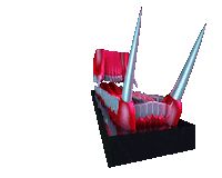 saber tooth teeth Sticker by Vince Mckelvie