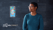 American Sign Language Phone Charger GIF by ASL Connect