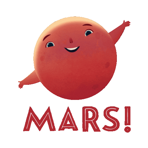 StacyMcAnulty sun moon earth mars Sticker