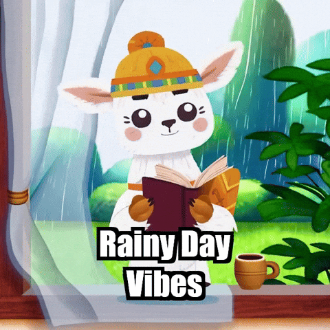 Rain Relaxation GIF by Llamaozi