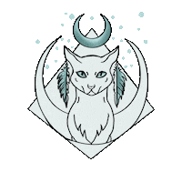 Cat Moon Sticker