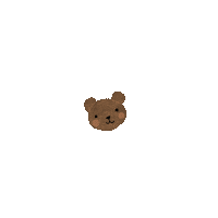 kassiejaimes bear brown blush watercolor Sticker