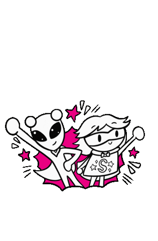 Superpowers Supersankari Sticker by Otavankirjat