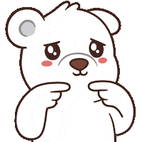 Sad Polar Bear Sticker by BEARISH