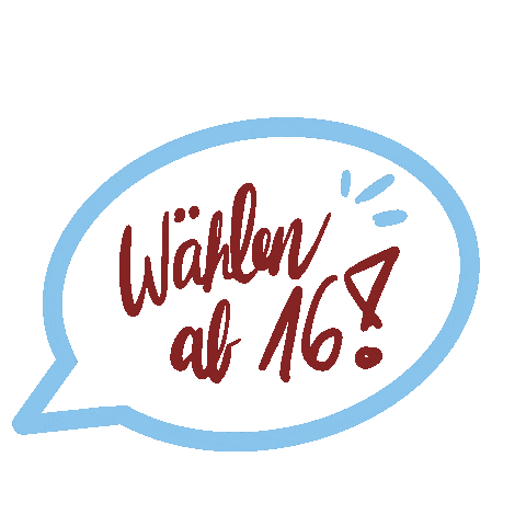 jugendwaehlt giphyupload wahlen fridaysforfuture demokratie Sticker