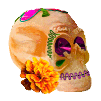 Dia De Los Muertos Chela Sticker by Cerveza Victoria