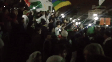 Algerians Celebrate President's Decision to Resign