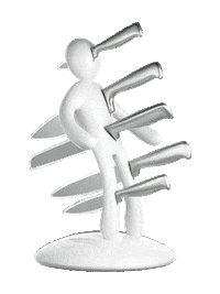 Design Knife Sticker by Raffaele Iannello®