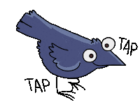 Excited Tap Tap Sticker by Siberian Lizard