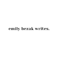 emilybezakwrites ebw emily bezak emily bezak writes Sticker