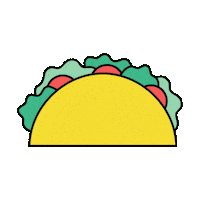 lebigtamtam food eating taco mexican food Sticker