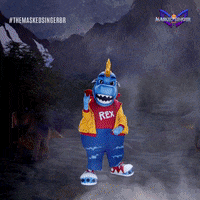 Dinossauro GIF by The Masked Singer Brasil